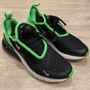 [SOLD] 4Y Kids Nike Air Max 270 GS Black Green 943345-021